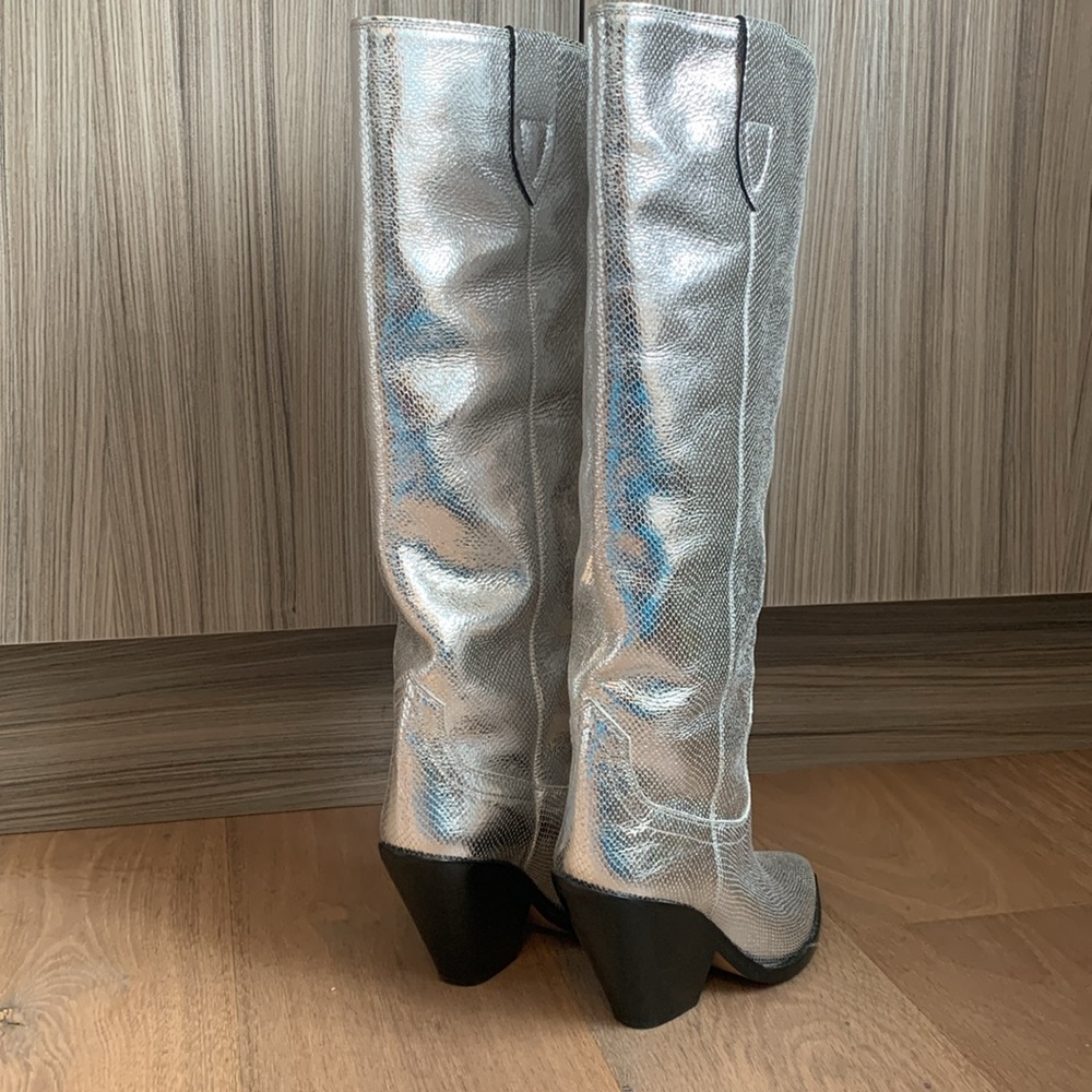 Isabel Marant western silver metallic boot eu40 - Picture 7 of 13